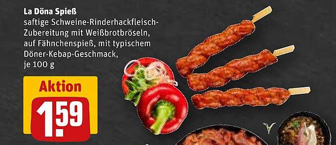 La Döna Spieß - saftige Schweine-Rinderhackfleisch-Zubereitung