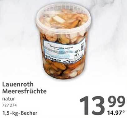 Lauenroth Meeresfrüchte natur 1,5-kg-Becher