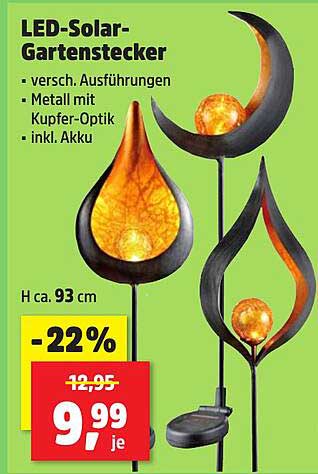 LED-Solar-Gartenstecker