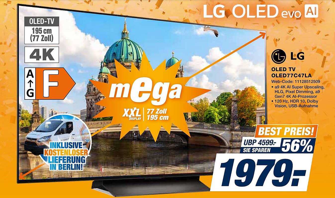 LG OLED TV 195 cm (77 Zoll) - Bestpreis!
