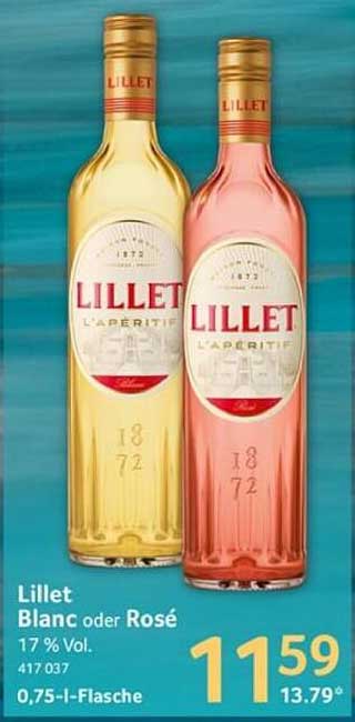 Lillet Blanc oder Rosé - 0,75 l Flasche