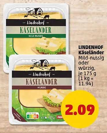 LINDENHOF Käseländer Mild-nussig oder würzig, je 175 g