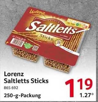 Lorenz Saltletts Sticks 250-g-Packung
