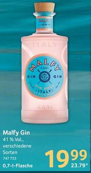 Malfy Gin 41 % Vol., verschiedene Sorten