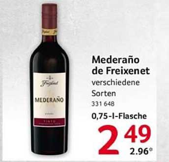 Mederano de Freixenet - 0,75-l-Flasche, verschiedene Sorten