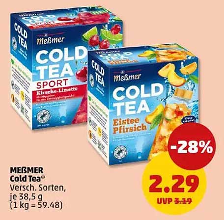 Meßmer Cold Tea - Erfrischender Genuss für heiße Tage