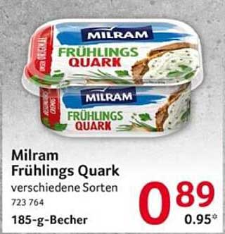 Milram Frühlings Quark verschiedene Sorten 185-g-Becher