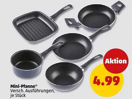 Mini-Pfanne* Versch. Ausführungen, je Stück