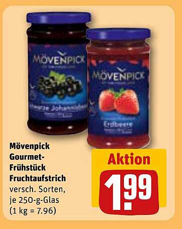 Mövenpick Gourmet-Frühstück Fruchtaufstrich - verschiedene Sorten