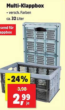 Multi-Klappbox - vielseitig und praktisch