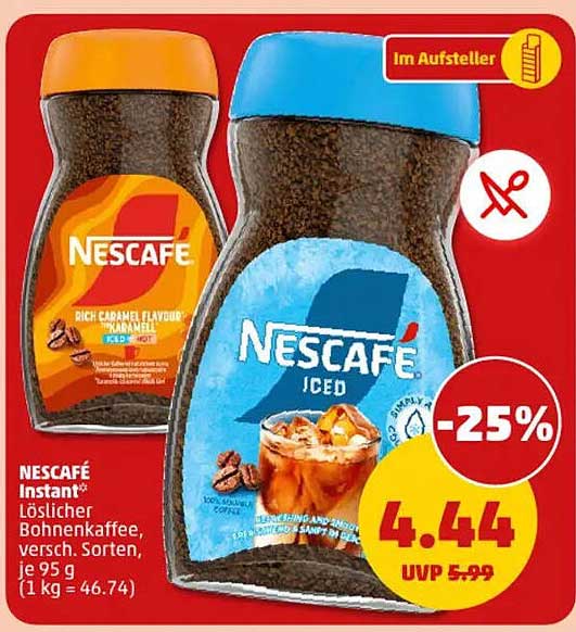 NESCAFÉ Instant® Löslicher Bohnenkaffee, versch. Sorten, 95 g