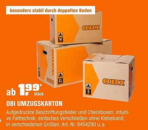 OBI Umzugskarton