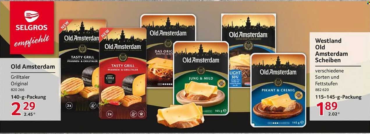 Old Amsterdam Käseangebote im Selgros-Prospekt