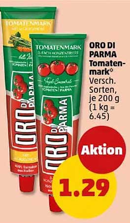 ORO DI PARMA Tomatenmark, verschiedene Sorten, je 200 g