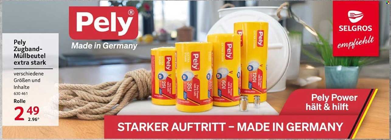 Pely Zugband-Müllbeutel extra stark