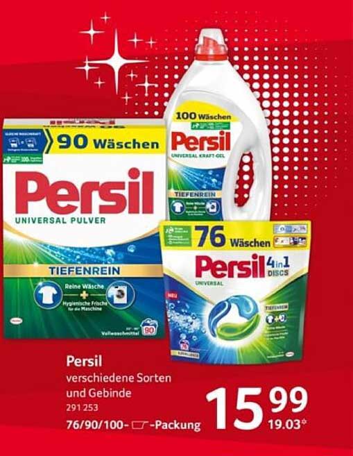 Persil Waschmittel verschiedene Sorten und Gebinde