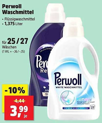 Perwoll Waschmittel - Flüssigwaschmittel - 1,375 Liter