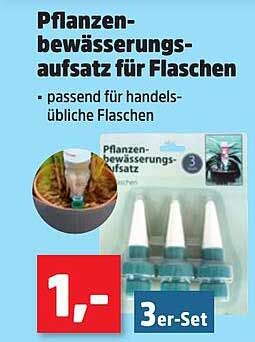 Pflanzenbewässerungsaufsatz für Flaschen – 3er-Set