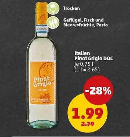 Pinot Grigio DOC, Italien