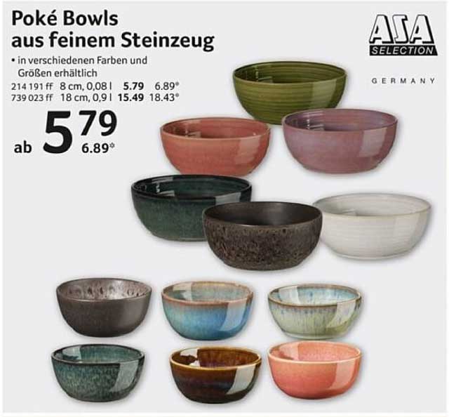 Poké Bowls aus feinem Steinzeug