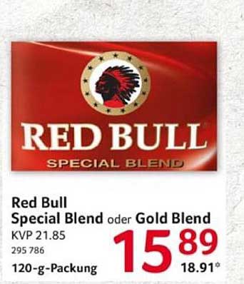 Red Bull Special Blend oder Gold Blend 120-g-Packung