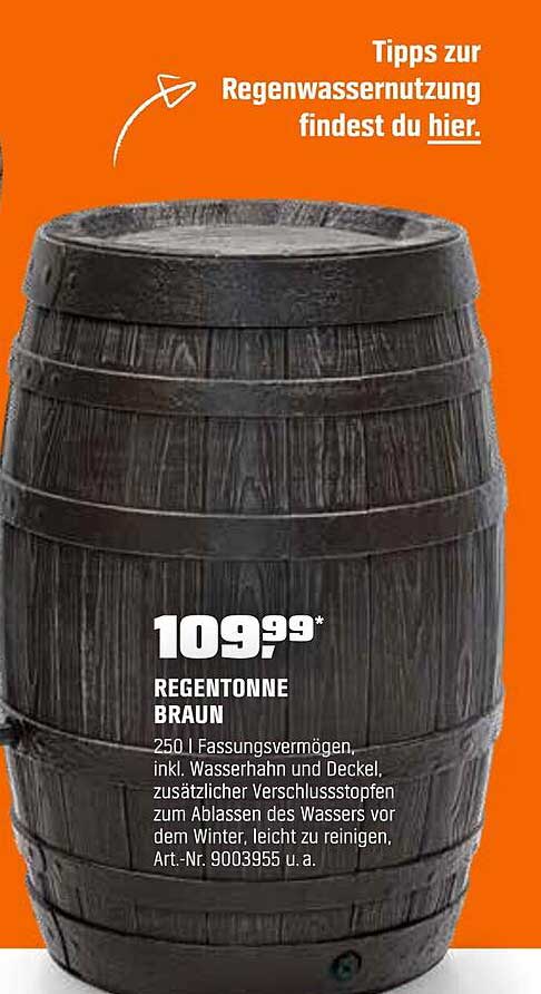 Regentonne Braun 250 l