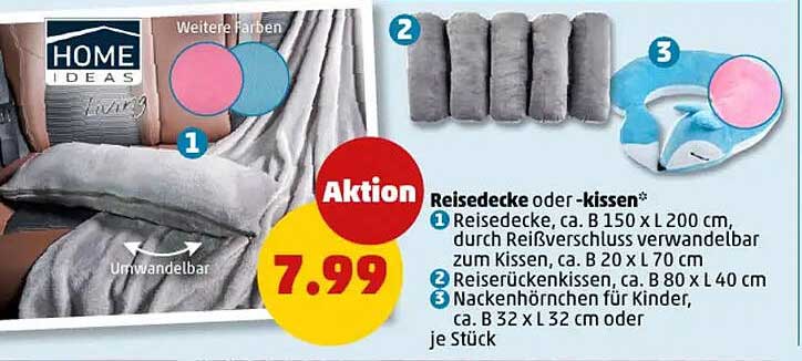 Reise-Decke oder -Kissen*