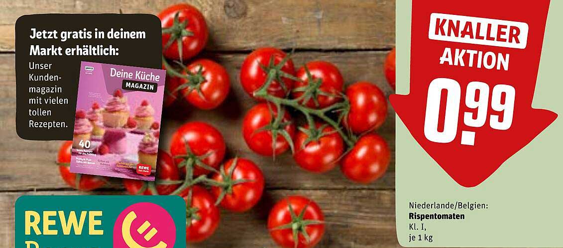 Rispentomaten, Kl. I, je 1 kg - Jetzt nur 0,99 €
