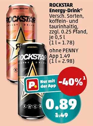 ROCKSTAR Energy-Drink - Verschiedene Sorten