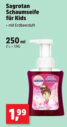 Sagrotan Schaumseife für Kids mit Erdbeerduft 250 ml