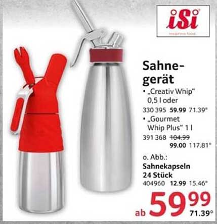 Sahnegerät iSi – Creativ Whip und Gourmet Whip Plus