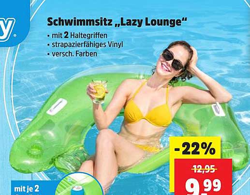 Schwimm Sitz "Lazy Lounge"
