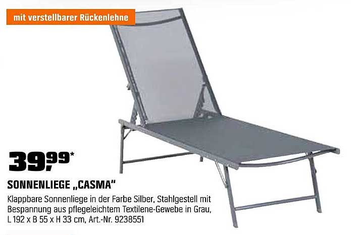 SONNENLIEGE „CASMA“