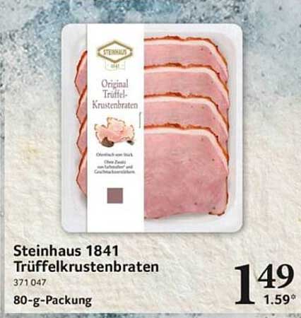 Steinhaus 1841 Trüffelkruztenbraten 80-g-Packung