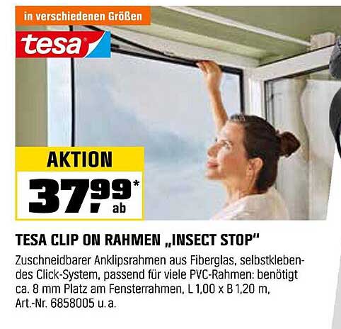 TESA CLIP ON RAHMEN „INSECT STOP“