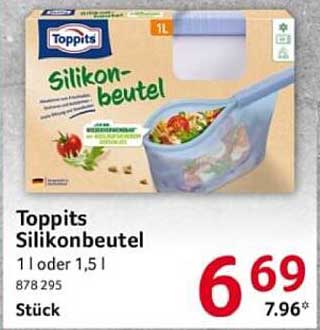 Toppits Silikonbeutel 1 l oder 1,5 l