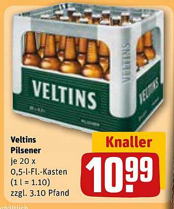 Veltins Pilsener je 20 x 0,5-l-Fl.-Kasten