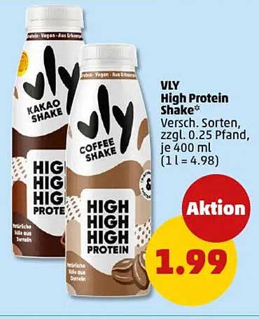VLY High Protein Shake - Verschiedene Sorten