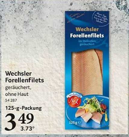 Wechsler Forellenfilets geräuchert, ohne Haut