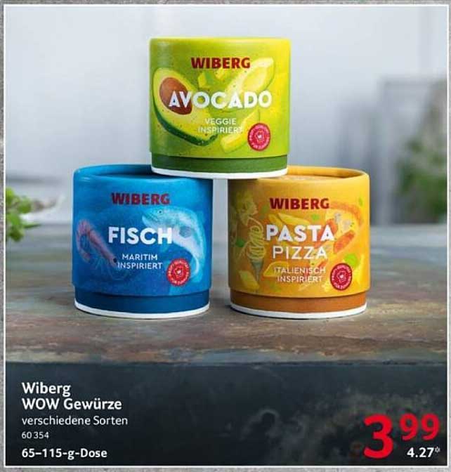 Wiberg WOW Gewürze - verschiedene Sorten