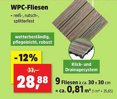 WPC-Fliesen – reiß-, rutsch-, splitterfest für Ihren Außenbereich
