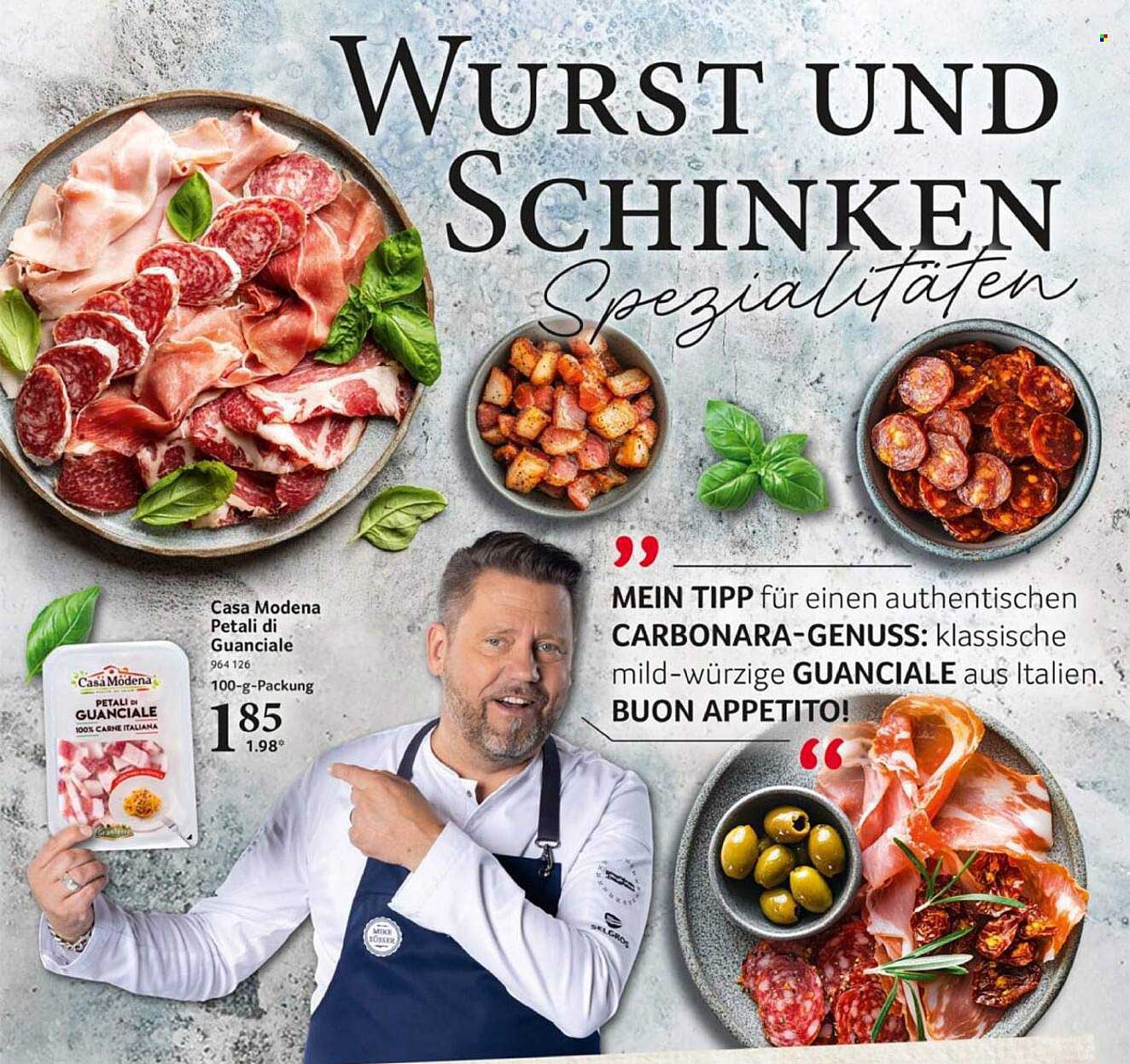 Wurst und Schinken Spezialitäten