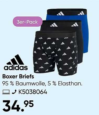 adidas Boxer Briefs 3er-Pack
