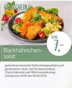 Backhähnchensalat