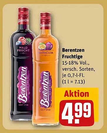 Berentzen Fruchtige - Aktion