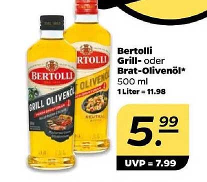 Bertolli Grill- oder Brat-Olivenöl 500 ml