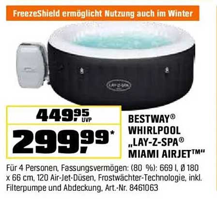 BESTWAY® WHIRLPOOL „LAY-Z-SPA® MIAMI AIRJET™