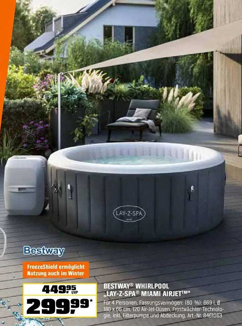 BESTWAY® WHIRLPOOL „LAY-Z-SPA® MIAMI AIRJET™“