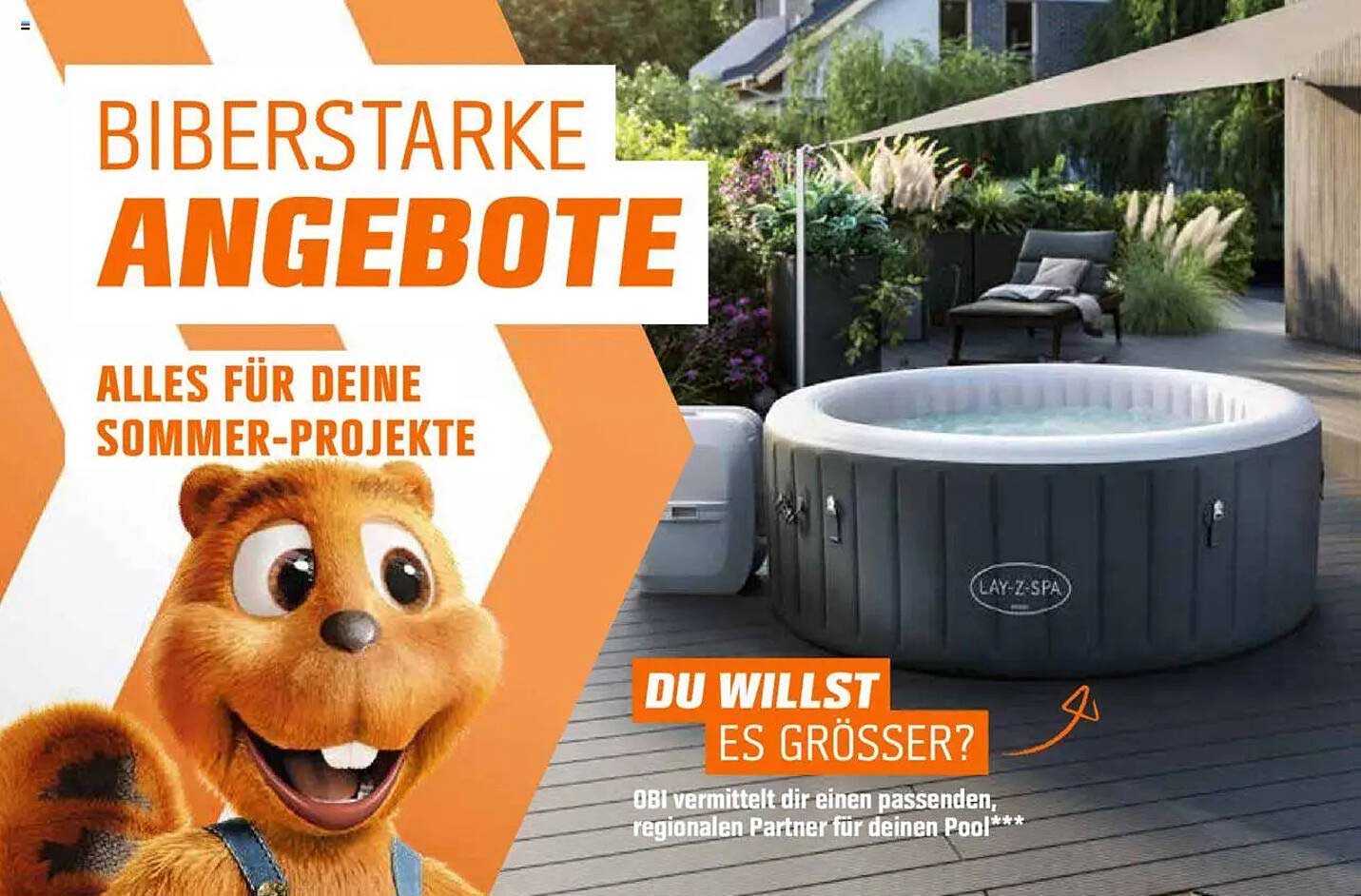 Biberstarker Lay-Z-Spa für unvergessliche Sommermomente