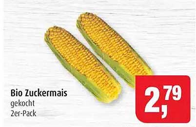 Bio Zuckermais gekocht, 2er-Pack